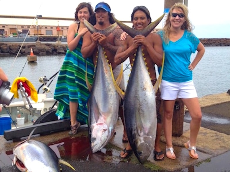 Yellow Fin Tuna catch with Deep Sea Fishing Kauai